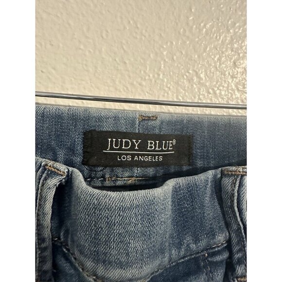 Judy Blue Santa Clara Pull On High Rise Slim Bootcut Jeans Boho Festival W 5/27 - Picture 3 of 14